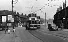 Trams No. 1 and 14 at Abbeydale Road/Chippinghouse Road crossover