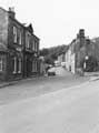 The Old Horns Inn, Towngate, Bradfield looking towards the watch house at the end of the road.