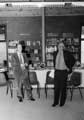 Ecclesfield Library, High Street. Councillor David Brown and Norman Buchan, Shadow Spokesman for the Arts opening Ecclesfield Library, 9 October 1984
