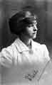 Sheffield City Battalion, York and Lancaster Regiment - Elsie, wife of Reg Glenn (wearing the Sheffield Pals/City Battalion badge)