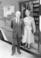 Councillor Roy Munn and Mrs Lillian Munn visiting a new mobile library vehicle