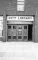 Entrance to Stocksbridge Library off Manchester Road
