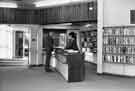 Adult counter in new Totley Branch Library, No. 205 Baslow Road