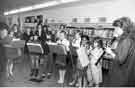 The Tinsley Junior School Band at the opening of the new Tinsley Branch Library, Bawtry Road