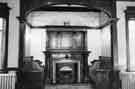 View: s30554 Decorative wooden panels,seating and fireplace, No. 138 Burngreave Road (known as Osborn House)