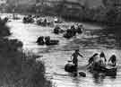 University Students Rag day boat race on River Don