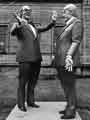 View: s31138 Morecambe and Wise statue in Weston Park