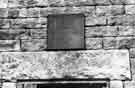 Date stone on old farm building at No.11 Broomfield Road, Stocksbridge