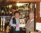Presentation to George Prime, landlord of the Railway public house, No. 299 Holywell Road at junction of Dearne Street, Wincobank Presentation to George Prime, landlord of the Railway public house, No. 299 Holywell Road at junction of Dearne Street, Wincobank