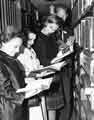 View: s31877 International Librarians visiting the stack in the Central Library, Surrey Street