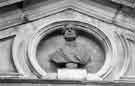 Bust of Henry E. Hoole on the archway at Green Lane Works, Netherthorpe 