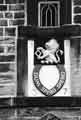Coat of arms and motto on Green Head Almshouses (latterly Foys Solicitors), Burncross Road, Chapeltown