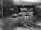 Floods at Wincobank Bridge, Fife Street, Wincobank