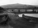 Ladybower Reservoir during the drought, showing the old road from Ladybower to Bamford 