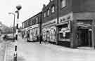 Nos. 42 to 32 Sandygate Road, Crosspool, showing J.W. Rose, bakers; Ashe and Nephew, wine merchants and Sheffield and Ecclesall Cooperative Society Ltd