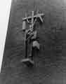 Crucifix sculpture at St. Catherine's Church, No.23 Melrose Road junction of Burngreave Road, Burngreave