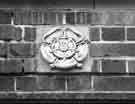 Stone carving of assay mark on exterior of Assay Office, No. 137 Portobello Street