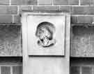 Stone carving of assay mark on exterior of Assay Office, No. 137 Portobello Street
