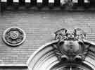 Stone carvings on exterior of the Sir Frederick Mappin building, University of Sheffield, Mappin Street