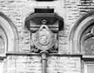Stone carving on Crookesmoor School, Oxford Street, Upperthorpe