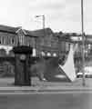View: s32550 Stainless steel sculpture (unveiled 22nd June,1993) near the Wicker Arches, Savile Street, Attercliffe 