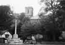 All Saints Church, Ringinglow Road, Ecclesall and the war memorial as seen from Ecclesall Road South