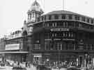 Wilson Peck Ltd., music warehouse, Nos. 66-70, Leopold Street, showing, left, Cinema House, Fargate (Fargate extended to Pool Square then later renamed Barkers Pool)
