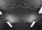 Decorative ceiling and frieze in Snaithing Grange, Snaithing Lane, Crosspool