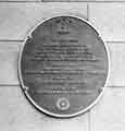 City of Sheffield commemorative plaque on the Crucible Theatre, No. 55 Norfolk Street