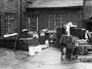 Sheffield Flood of 1958: Debris from flooding at No.4 Court, Suffolk Road 