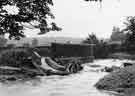 Sheffield Flood of 1958: Damage to footbridge at Millhouses Park