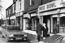 Shops at Meadowhead, showing the Rice Bowl, Chinese takeaway