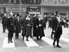 View: s34131 Civic Sunday procession at the bottom of Fargate