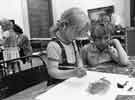 View: s34217 Children's art class, Graves Art Gallery, Surrey Street