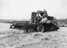 Combine harvesting of barley in Hackenthorpe