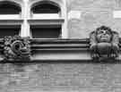 Carvings on Parade Chambers, East Parade and High Street
