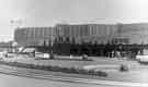 Sheffield Midland railway station from Sheaf Square with Park Hill flats in the background