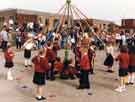 Maypole dancing at Woodhouse West Infants School, Sheffield Road Maypole dancing at Woodhouse West Infants School, Sheffield Road