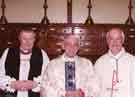 View: s34809 Archbishop of Birmingham, Most Reverend Maurice Couve de Murville (right), and Anglicam Bishop of Sheffield, Reverend David Lunn (left) with Right Reverend Gerald Moverly, Roman Catholic Bishop of Hallam
