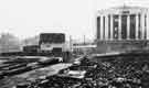 Bomb damage on Angel Street from High Court showing Syminton and Croft Ltd, ladies outfitters (left) and Burton Montague Ltd, tailors (right) c.1942