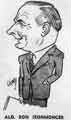 Caricature of Alderman Ron Ironmonger