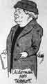 Caricature of Alderman Mrs Grace Tebbutt,