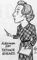 Caricature of Alderman Patience Sheard JP Caricature of Alderman Patience Sheard JP