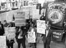Fair rents demonstration outside the Town Hall, Surrey Street
