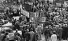 Farmers demonstration in Cathedral Forecourt, Church Street
