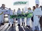 Greenpeace protest at Beighton Tip, Beighton Road, against Department of the Environment plans to use it for the dumping of of low level radio active waste