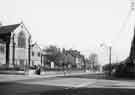 Abbeydale Road at the junction with Bannerdale Road showing (left) St. Oswalds Church 