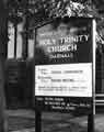 Information board at Holy Trinity Church, Main Road, Darnall Information board at Holy Trinity Church, Main Road, Darnall