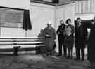 View: s35766 Opening of Charter Square by Alderman Grace Tebbutt, DBE, LL.D, JP (1st left) accompanied by Lord Mayor, (2nd left) and Lady Mayoress (3rd left) Alderman Lionel Stephen Edward Farris JP and Mrs.Lily Graham and Councillor H. Sturrock (4th left) 