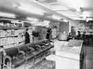 Interior of Brightside and Carbrook Cooperative Society, Castle House (No.1) department store, Angel Street showing ladies footwear 
